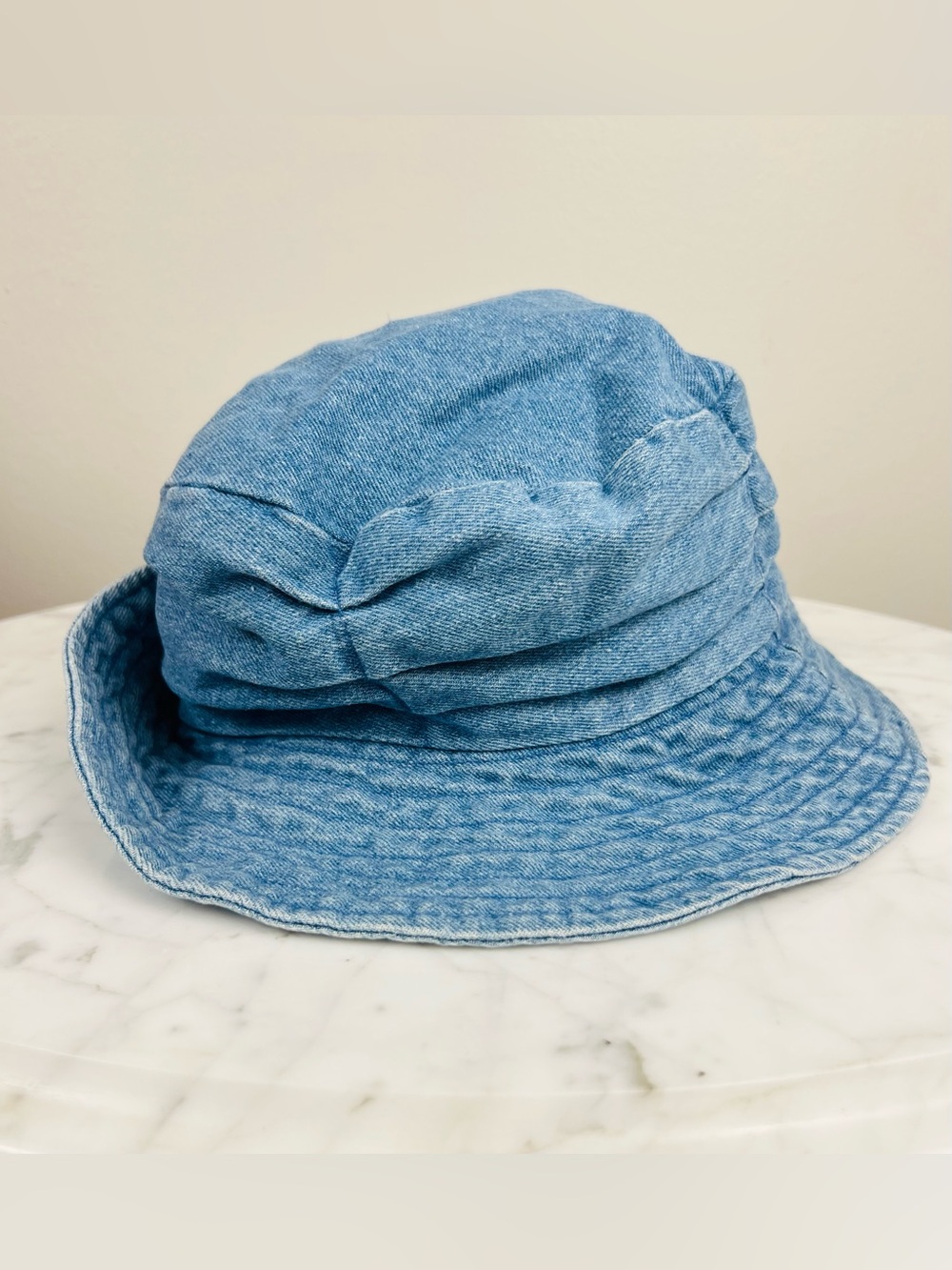 VTG 90s Blossom Hat - Rose Floral Denim Bucket Hat – One Size - Picture 2 of 13